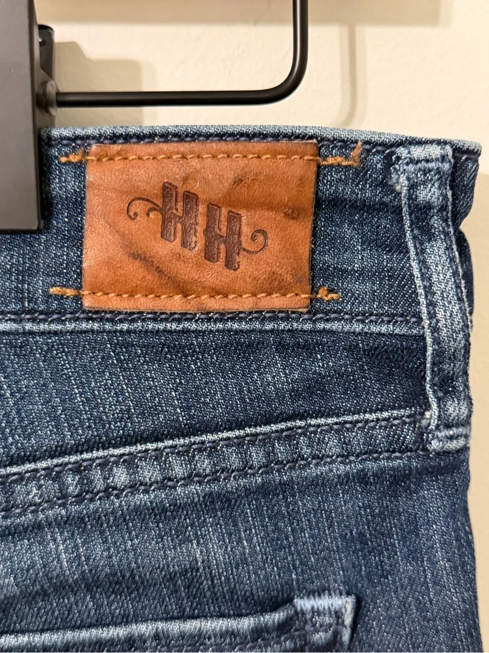 Holding Horses Slim Boyfriend Crop Jeans Womens 27 Blue Cuffed Mid Rise Denim